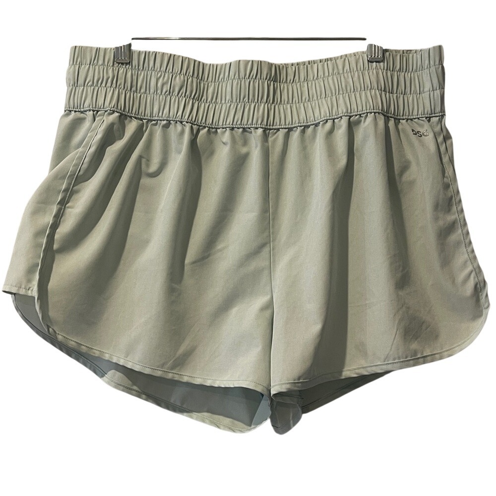 DSG Women's Sage‎ Green Athletic Running Shorts XL